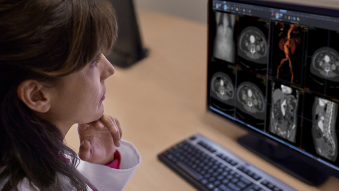 Cl&iacute;nico que accede a datos cl&iacute;nicos con un visualizador basado en el navegador