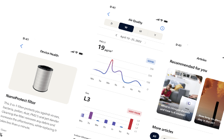 Pantallas de la aplicaci&oacute;n Air Plus