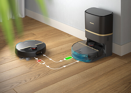 Limpia hasta 180 minutos con una sola carga de la batería