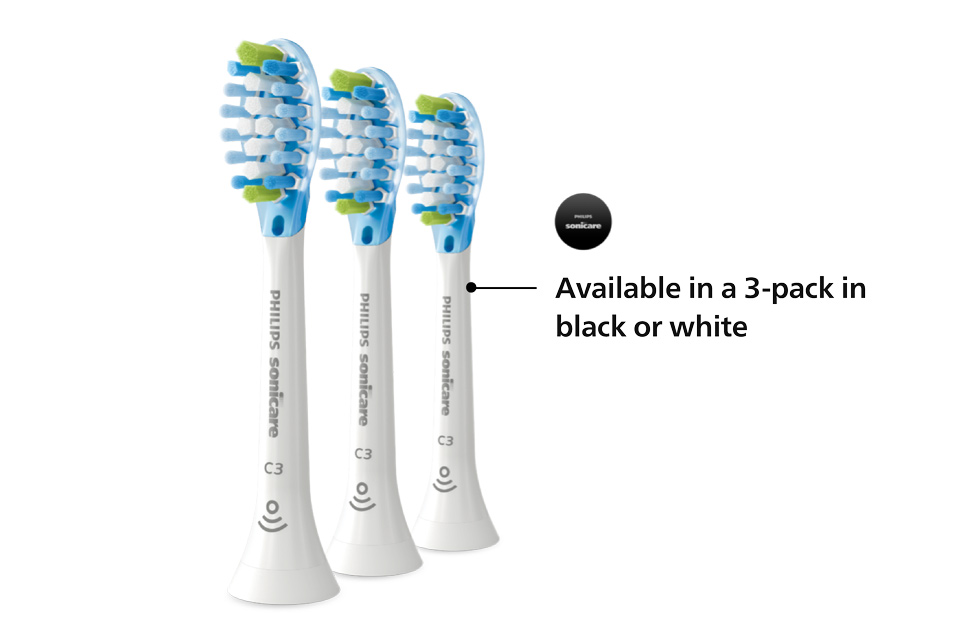 Tres cabezales de cepillado Philips Sonicare con control antiplaca Premium