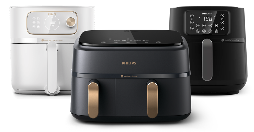 una gama de airfryers