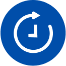 icono de ahorro de tiempo