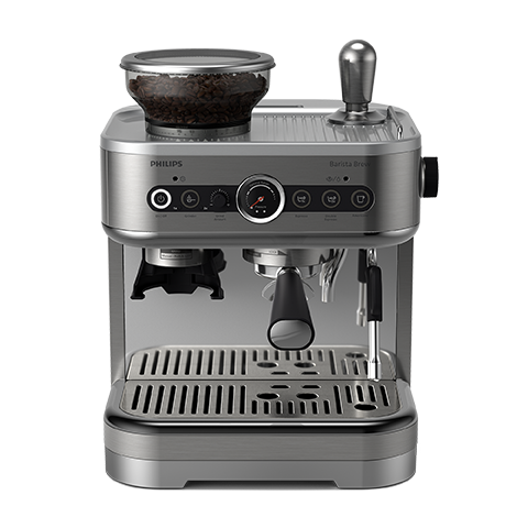 Contenedor &uacute;nico de granos en plata de Barista Brew de Philips