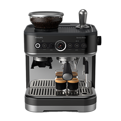Contenedor &uacute;nico de granos en negro de Barista Brew de Philips