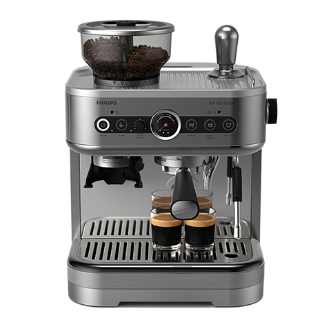 Contenedor doble de granos en plata de Barista Brew de Philips