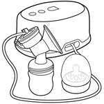 Avent Extractor de leche manual con biber&oacute;n