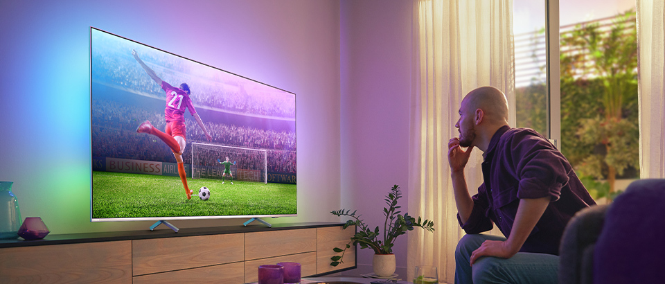 Televisor Philips Ambilight | El mejor televisor para f&uacute;tbol y deportes