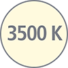 Icono de calidez de 3500 k