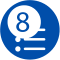 Icono de ocho preajustes